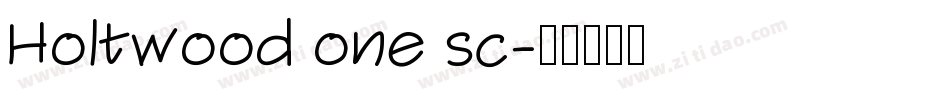 Holtwood one sc字体转换
